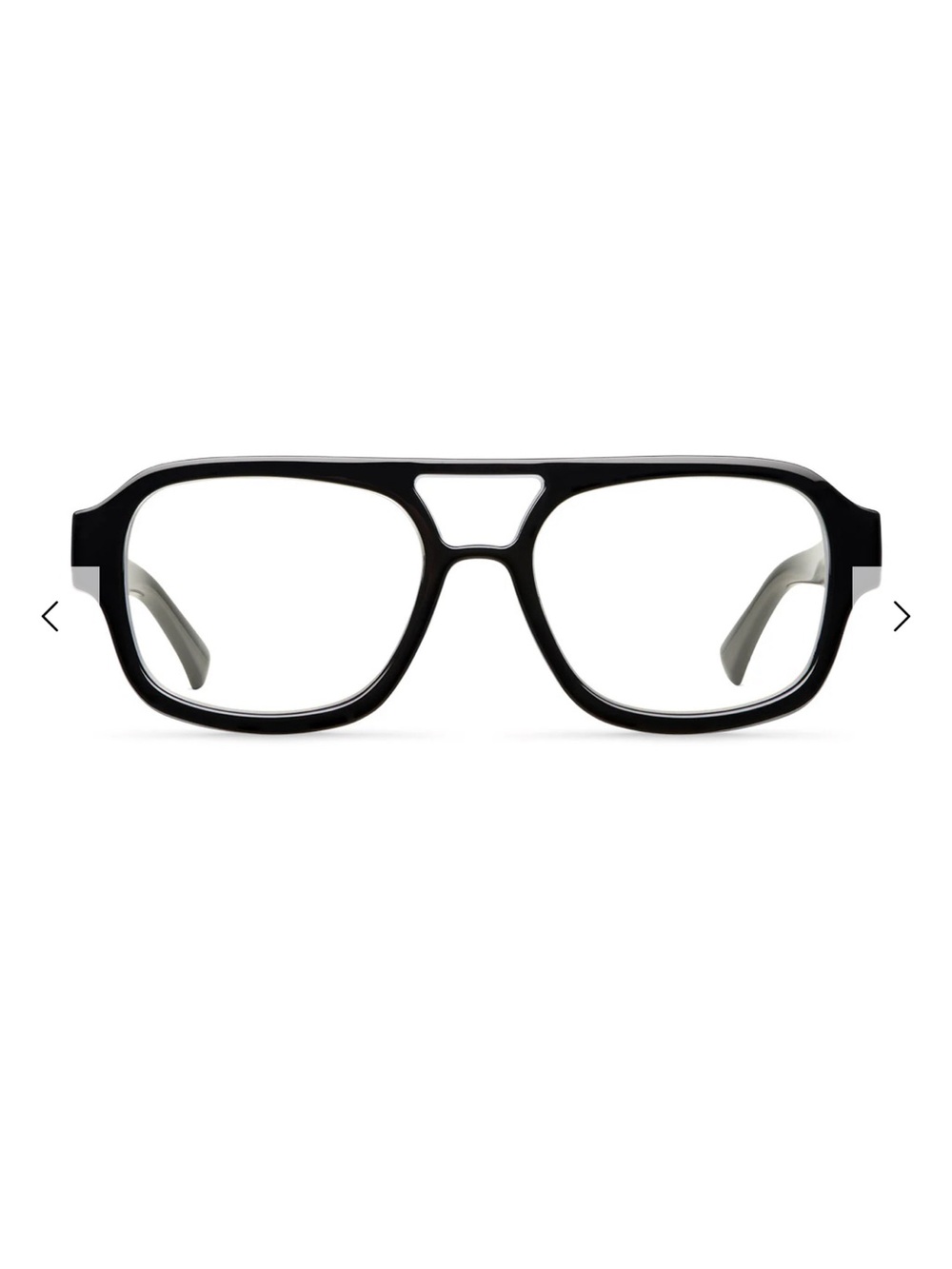 Women’s Black Oversized Rectangular Glasses